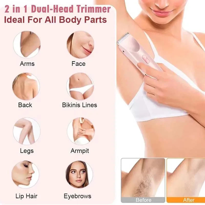 Rechargeable Lady Razor and Bikini Trimmer
