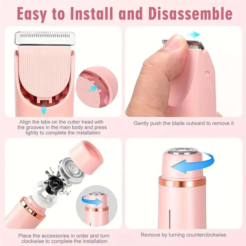 Rechargeable Lady Razor and Bikini Trimmer